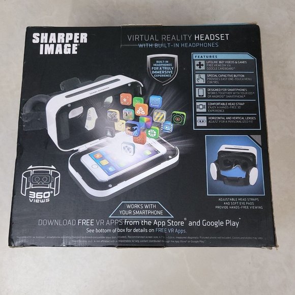Sharper Image Virtual Reality Headset Smartphone 360 IOS or Android - Picture 2 of 6